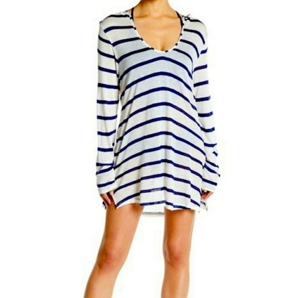 Splendid - Striped Tunic/Swim Coverup